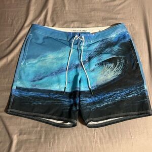 American Eagle Outfitters Men's Blue Swim Board Shorts Size XL